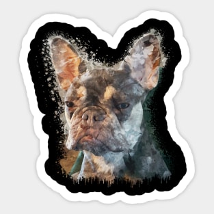French Bulldog watercolor Sticker
